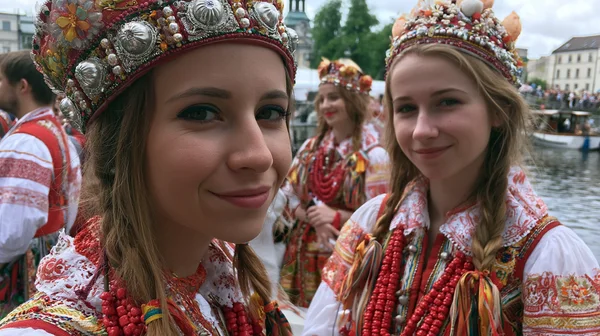 Słowiański Festiwal Smaków i Rękodzieła wraca nad Pilicę - dwie słowianki 